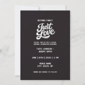 Rien de Fantastique Juste une Invitation d'Amour | (Devant)