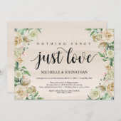 rien de sophistiqué, carte d'invitation de récepti (Devant / Derrière)