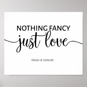 Rien juste affiche de fantaisie d'amour