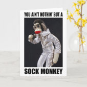 Rien mais une carte de voeux de singe de (Fleur jaune)