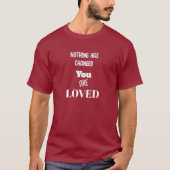 Rien n'a changé, vous êtes aimé T-Shirt Basic fonc (Devant)