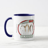 Rien n'aboutent la tasse d'Akitas (Gauche)