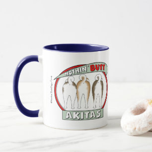 Rien n'aboutent la tasse d'Akitas