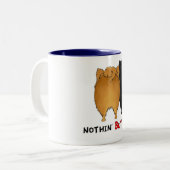 Rien n'aboutent la tasse de Pomeranians (Devant gauche)