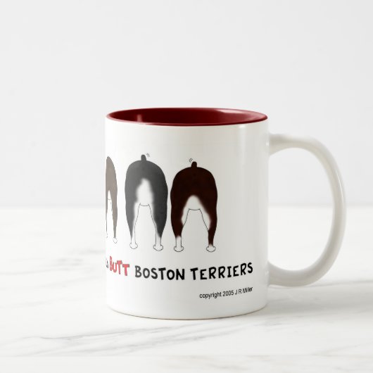Rien n'aboutent la tasse de terriers de Boston (Droit)