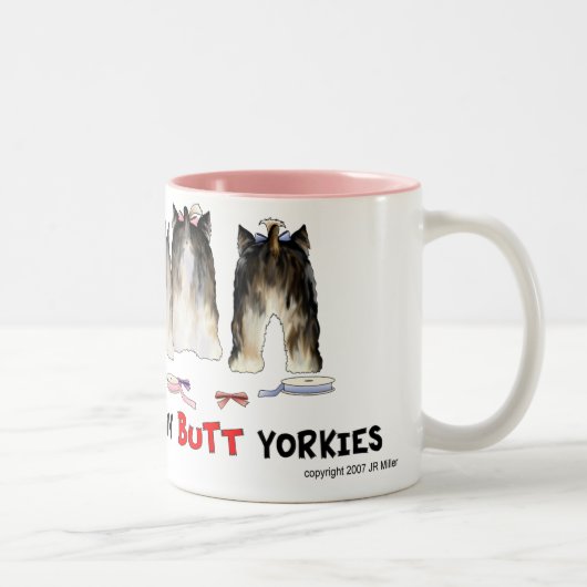 Rien n'aboutent la tasse de Yorkies (Droit)