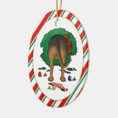 Rien n'aboutent un ornement de Noël de limier (Gauche)