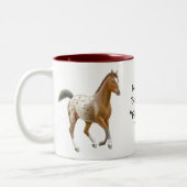 Rien ne bat une tasse de cheval d'Appaloosa (Gauche)