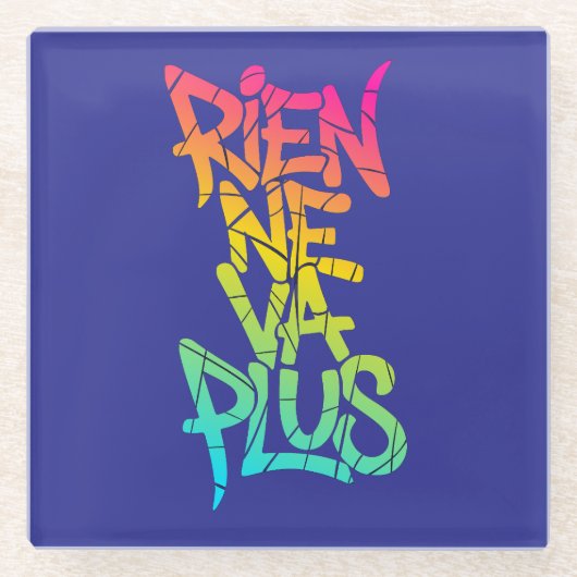 Rien ne va plus glazen onderzetter (Voorkant)