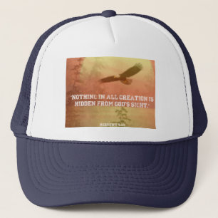 Rien n'est caché de Dieu Écriture casquette