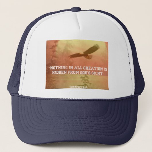 Rien n'est caché de Dieu Écriture casquette (Devant)