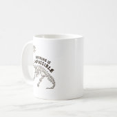 Rien N'Est Imfossile Dinosaure Bones Pun Mug (Devant gauche)