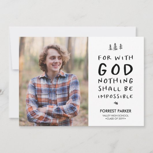 Rien n'est impossible Faire-part de diplôme (Devant)