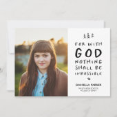 Rien n'est impossible Faire-part de diplôme (Devant)