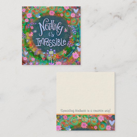 Rien n'est Impossible Inspirivity Cartes (Devant / Derrière)