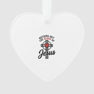 Rien que le sang de Jésus Vintage Cross Shirt