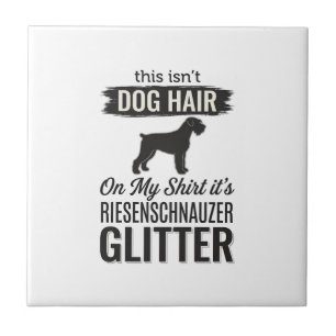 Riesenschnauzer Glitter Grappige Hond Liefhebber O Tegeltje