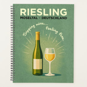 Riesling Moseltal Allemagne Art de voyage vintage