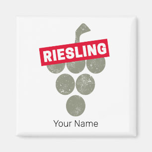 Riesling Vine Wijndrinker Druivenontwerp Magneet