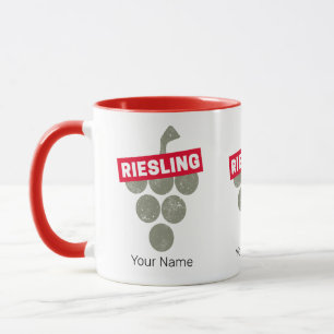 Riesling Vine Wijndrinker Druivenontwerp Mok