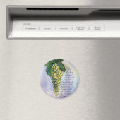 Riesling Wine Grapes Magnet Magneet (Insitu (Vaatwasser))