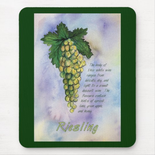 Riesling Wine Grapes Mousepad Muismat (Voorkant)