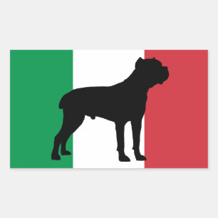 Rietveld Corso Silhouet Vlag Rechthoekige Sticker