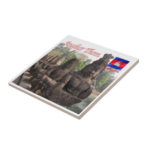 Rif. KH Cambodia, Angkor Thom Tegeltje