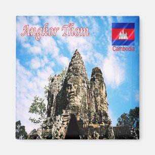 Rif. KH Cambodia, Angkor Thom, Victory Gate Koelka Magneet