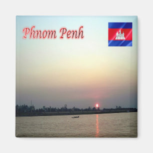 Rif. KH Cambodja Zonsopkomst in Phnom Penh Magneet