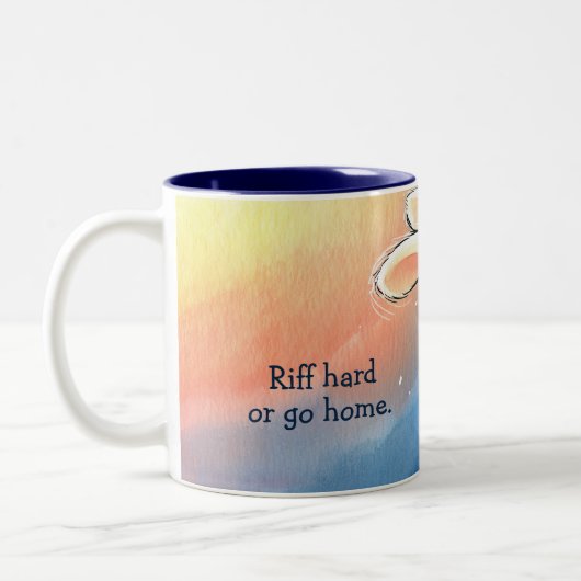 Riff dur ou rentrer chez soi Mug à deux tons (Gauche)