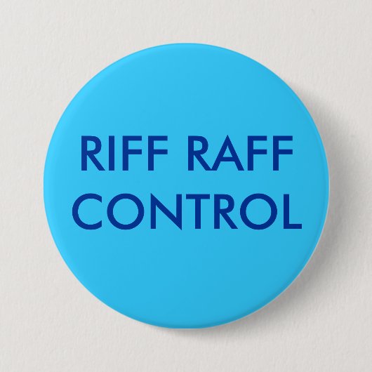 RIFF RAFFCONTROL RONDE BUTTON 7,6 CM (Voorkant)