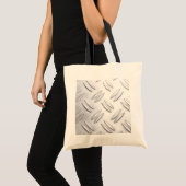 Riffelblech Hintergrund Tote Bag (Voorkant (product))