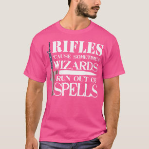Rifle Lover Pistool Rechten Funny Ammo Bullets T-shirt