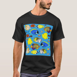 rifvis 4 (blauwe achtergrond) t-shirt