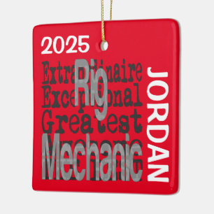 Rig Mechanic Extraordinaire CUSTOM Keramisch Ornament