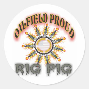 Rig Pig.2 Ronde Sticker