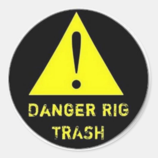 Rig Trash sticker (Voorkant)
