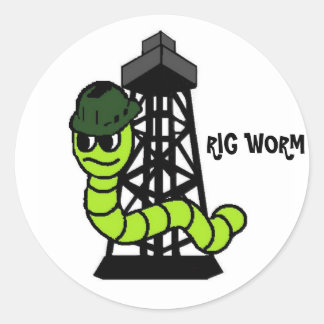 Rig Worm Hard Pet Sticker