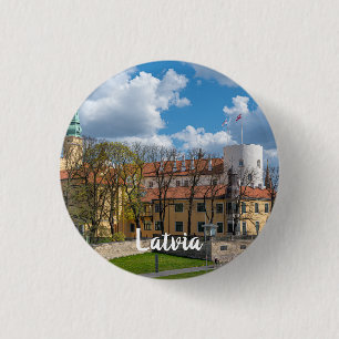 Riga Castle in Riga, Letland Ronde Button 3,2 Cm