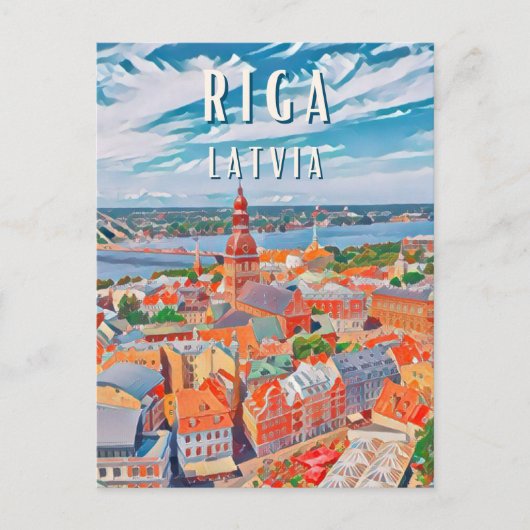 Riga, juweel van de Oostzee Briefkaart (Voorkant)