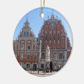Riga Letland Aangepaste kerstversiering Keramisch Ornament (Links)