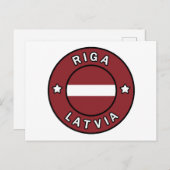 Riga Letland Briefkaart (Voorkant / Achterkant)
