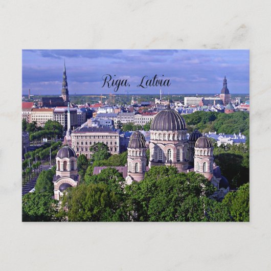 Riga, Letland cityscape Briefkaart (Voorkant)