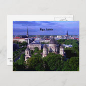 Riga, Letland cityscape Briefkaart (Voorkant / Achterkant)
