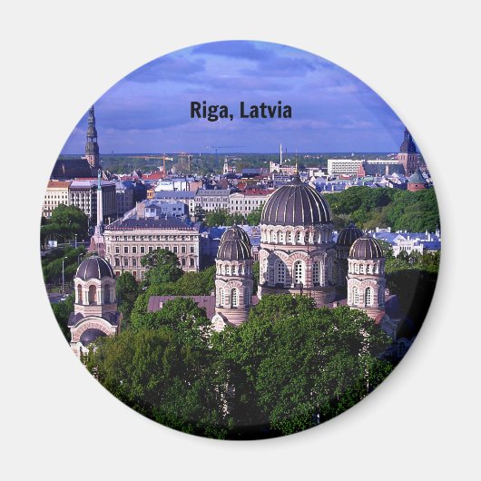 Riga, Letland cityscape Magneet (Voorkant)