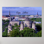Riga, Letland cityscape Poster (Voorkant)