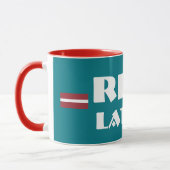 Riga Letland Modern Design Mok (Links)