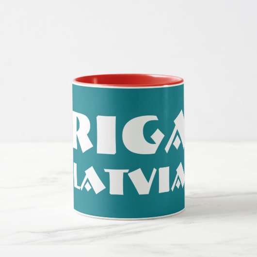 Riga Letland Modern Design Mok (Midden)