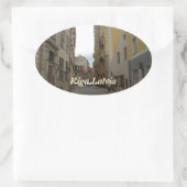 Riga Letland Ovale Sticker (Tas)